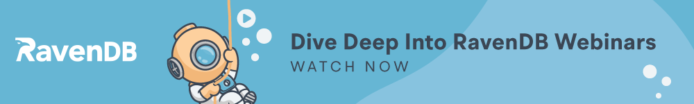 Deep Dive into RavenDB webinars Deep Dive into RavenDB webinars